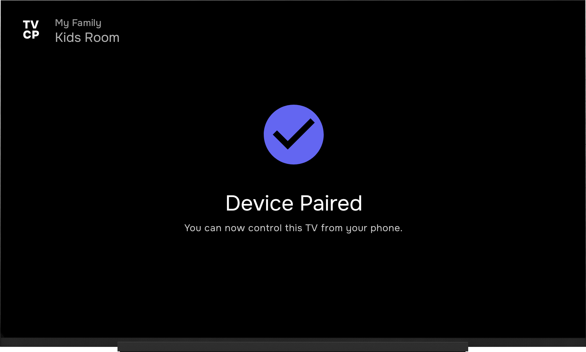 TVCP on Android TV — Device Paired